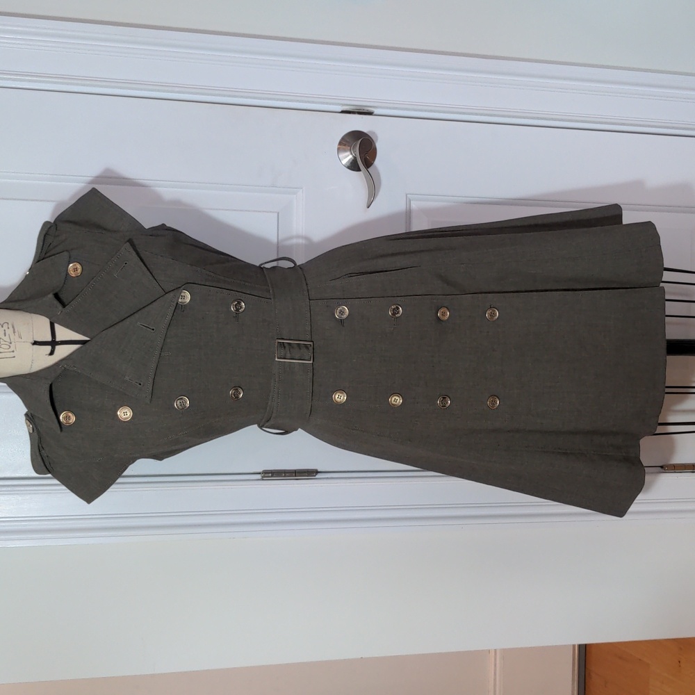 Calvin Klein Grey button front dress size 4